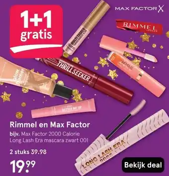 Etos Rimmel en Max Factor aanbieding