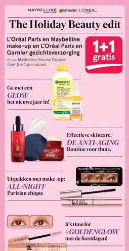 Etos L'Oréal Paris en Maybelline make-up en L'Oréal Paris en Garnier gezichtsverzorging aanbieding