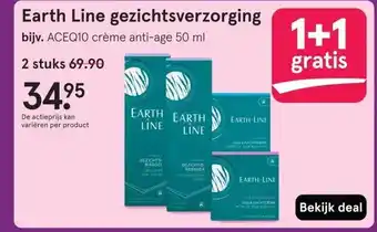 Etos Earth Line gezichtsverzorging aanbieding