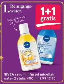 Etos NIVEA serum infused micellair water aanbieding