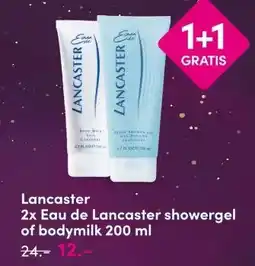 DA Lancaster 2x Eau de Lancaster showergel of bodymilk aanbieding