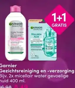 DA Garnier Gezichtsreiniging en -verzorging aanbieding
