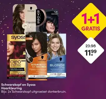 DA Schwarzkopf en Syoss Haarkleuring aanbieding