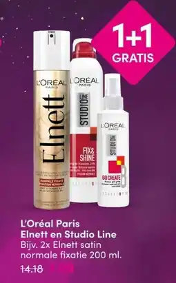 DA L'Oréal Paris Elnett en Studio Line aanbieding