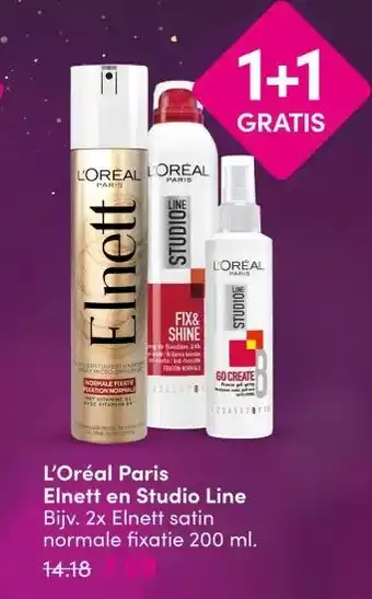 DA L'Oréal Paris Elnett en Studio Line aanbieding