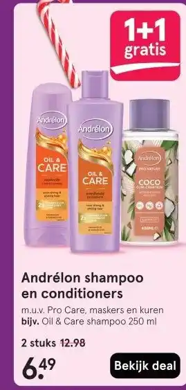 Etos Andrélon shampoo en conditioners aanbieding