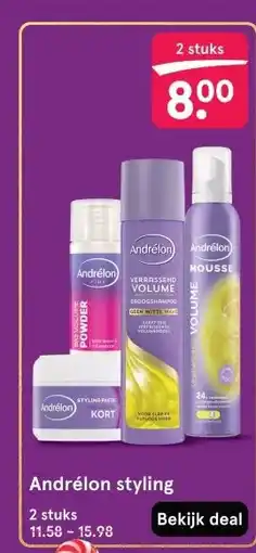 Etos Andrélon styling aanbieding