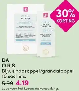 DA DA O.R.S. aanbieding