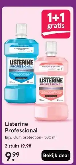Etos Listerine Professional aanbieding