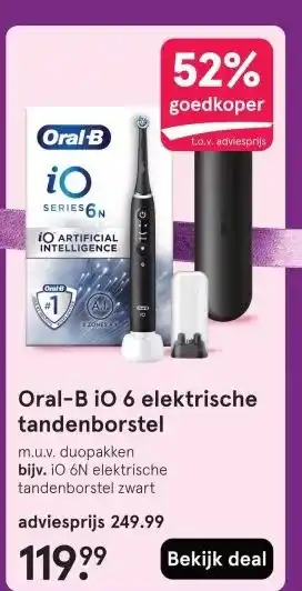 Etos Oral-B iO 6 elektrische tandenborstel aanbieding