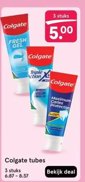 Etos Colgate tubes aanbieding