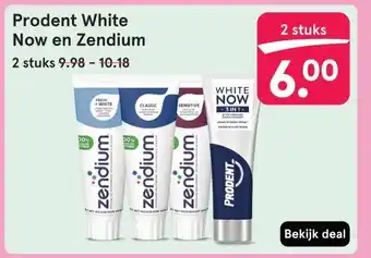 Etos Prodent White Now en Zendium aanbieding
