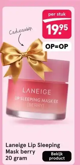 Etos Laneige Lip Sleeping Mask berry aanbieding
