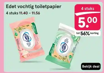 Etos Edet vochtig toiletpapier aanbieding
