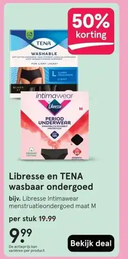 Etos Libresse en TENA wasbaar ondergoed aanbieding
