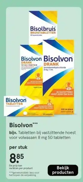 Etos Bisolvon aanbieding