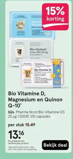 Etos Bio Vitamine D, Magnesium en Quinon Q-10 aanbieding