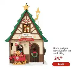 Bruna Bouw je eigen kersthuis met led verlichting aanbieding
