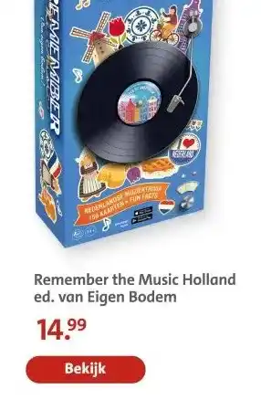Bruna Remember the Music Holland ed. van Eigen Bodem aanbieding