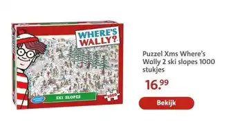 Bruna Puzzel Xms Where's Wally 2 ski slopes aanbieding