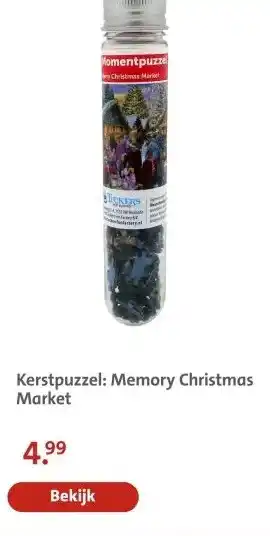 Bruna Kerstpuzzel: Memory Christmas Market aanbieding