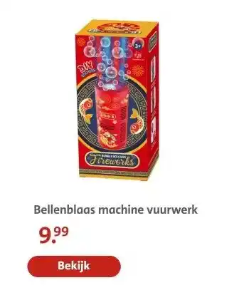 Bruna Bellenblaas machine vuurwerk aanbieding