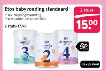 Etos Etos babyvoeding standaard aanbieding