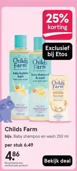 Etos Childs Farm aanbieding