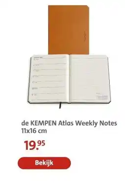 Bruna de KEMPEN Atlas Weekly Notes 11x16 cm aanbieding