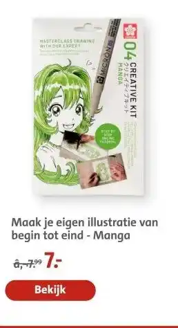 Bruna Maak je eigen illustratie van begin tot eind - Manga aanbieding