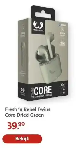 Bruna Fresh 'n Rebel Twins Core Dried Green aanbieding
