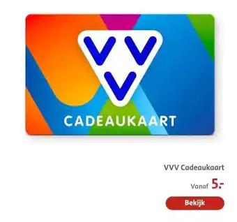 Bruna VVV Cadeaukaart aanbieding