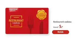 Bruna Restaurant cadeau aanbieding