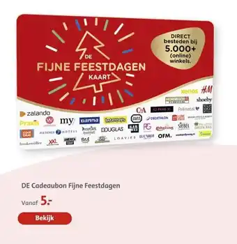 Bruna DE Cadeaubon Fijne Feestdagen aanbieding