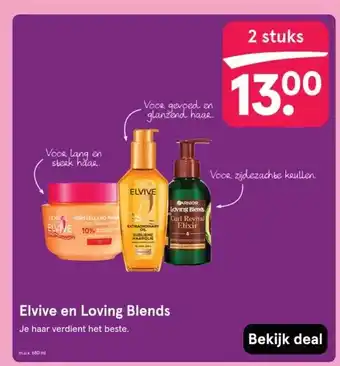 Etos Elvive en Loving Blends aanbieding