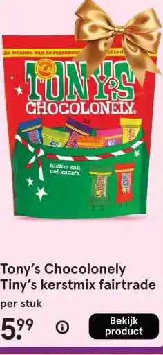 Etos Tony's Chocolonely Tiny's kerstmix fairtrade aanbieding