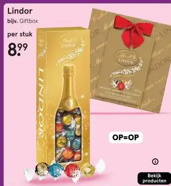 Etos Lindor bijv. Giftbox aanbieding