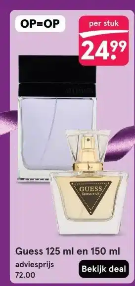 Etos Guess 125 ml en 150 ml aanbieding
