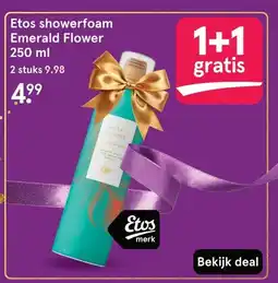Etos Etos showerfoam Emerald Flower 250 ml aanbieding