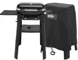 Coolblue Weber Lumin Zwart met Onderstel + Weber Premium Hoes voor Lumin met Onderstel aanbieding