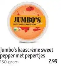 Jumbo Jumbo's kaascrème sweet pepper met pepertjes aanbieding