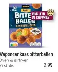 Jumbo Wapenear kaas bitterballen aanbieding