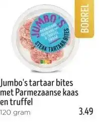 Jumbo Jumbo's tartaar bites met Parmezaanse kaas en truffel aanbieding
