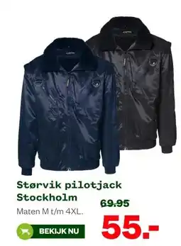 Welkoop Størvik pilotjack Stockholm aanbieding