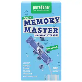 Holland & Barrett Purasana Memory Master Superfood Hydration - 10 sticks aanbieding
