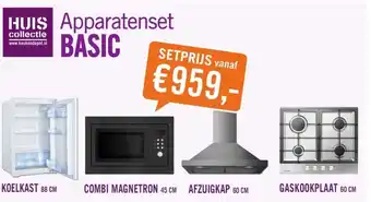 Keukendepot HUIS Apparatenset BASIC aanbieding