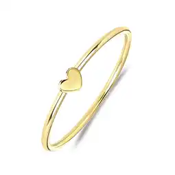 Lucardi 14 karaat geelgouden damesring met hart aanbieding