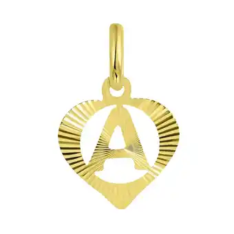 Lucardi 9 Karaat hanger hart met letter aanbieding