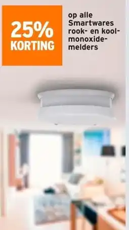 GAMMA alle Smartwares rook- en kool- monoxide- melders aanbieding