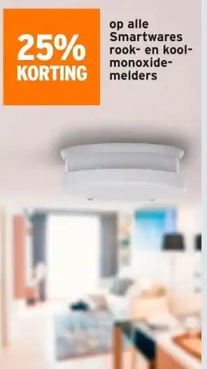 GAMMA alle Smartwares rook- en kool- monoxide- melders aanbieding